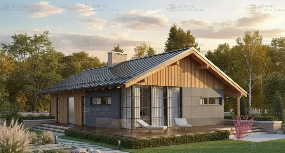 Проект Одноэтажный дом 16 на 9, 103 м2