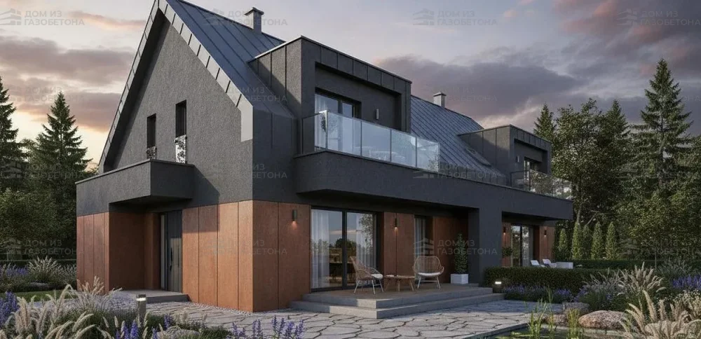 Проект Двухэтажный дом 7 на 14, 165 м2