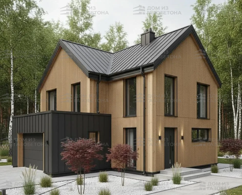 Проект Двухэтажный дом 10 на 12, 162 м2