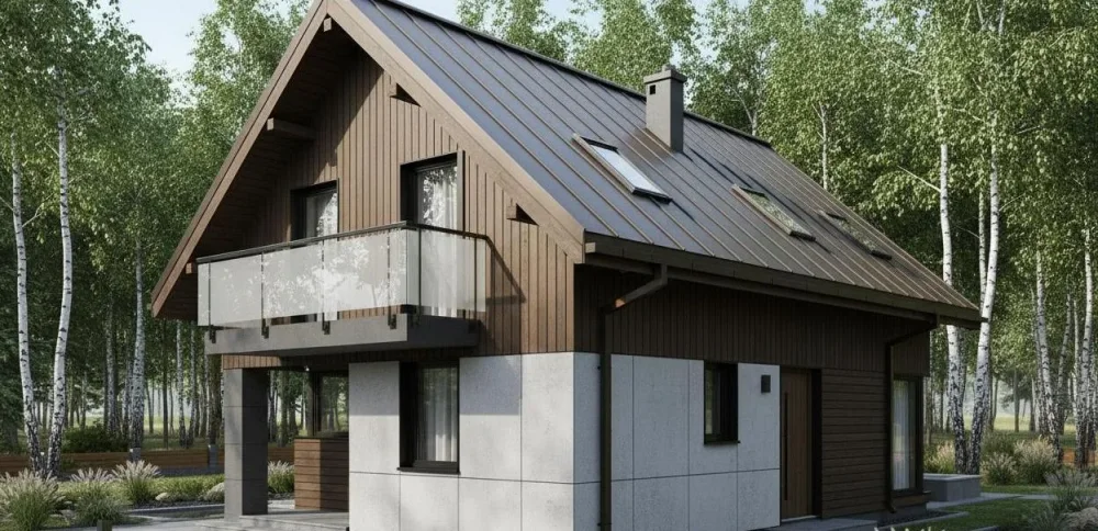 Проект Двухэтажный дом 7 на 12, 116 м2