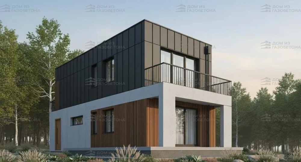 Проект Двухэтажный дом 6 на 14, 110 м2