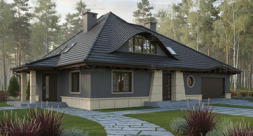 Проект Двухэтажный дом 21 на 14, 236 м2