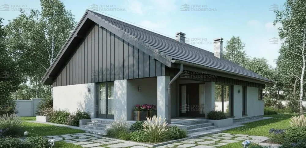 Проект Одноэтажный дом 11 на 21, 154 м2