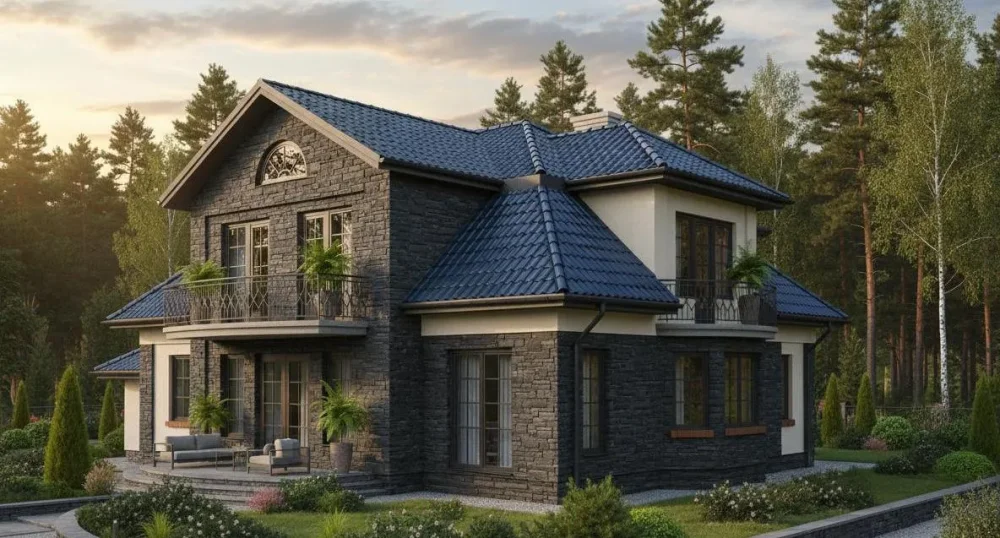 Проект Двухэтажный дом 17 на 13, 245 м2