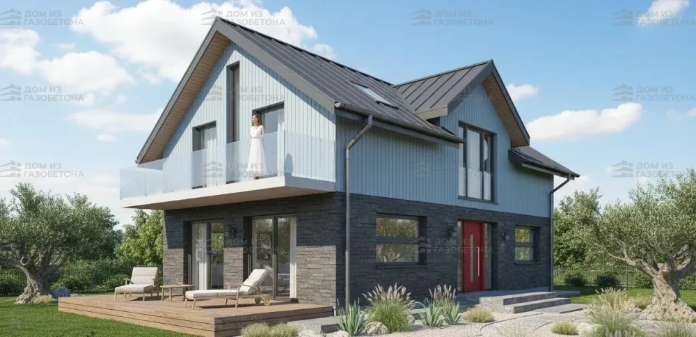 Проект Двухэтажный дом 17 на 12, 262 м2