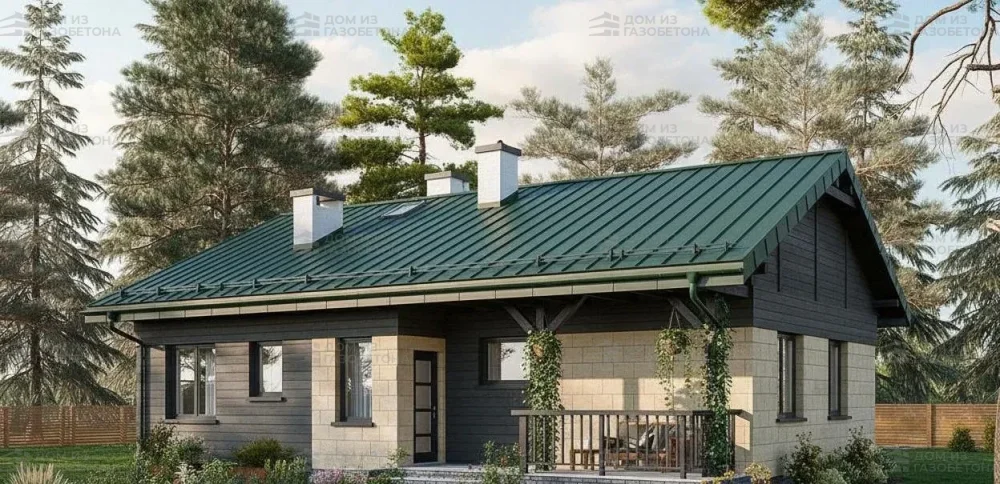 Проект Одноэтажный дом 13 на 10, 95 м2