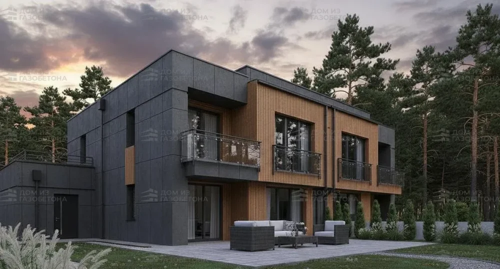 Проект Двухэтажный дом 23 на 15, 162 м2