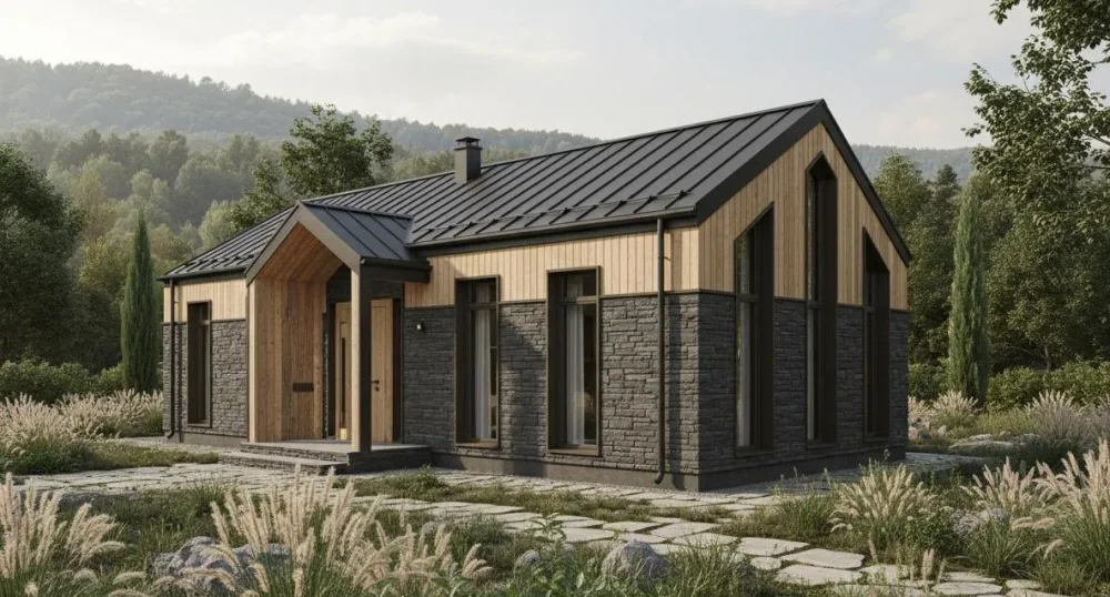 Проект Двухэтажный дом 9 на 8, 62 м2