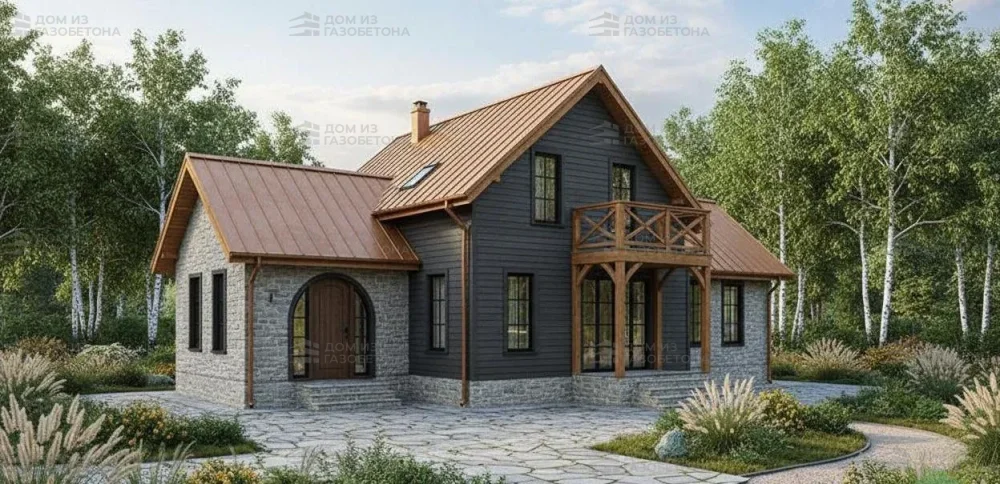 Проект Двухэтажный дом 16 на 12, 249 м2