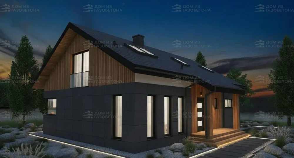 Проект Одноэтажный дом 14 на 12, 114 м2