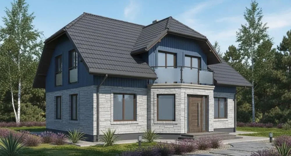 Проект Двухэтажный дом 12 на 14, 176 м2