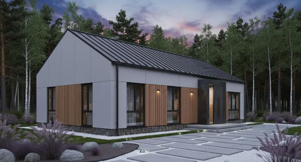 Проект Одноэтажный дом 13 на 18, 151 м2